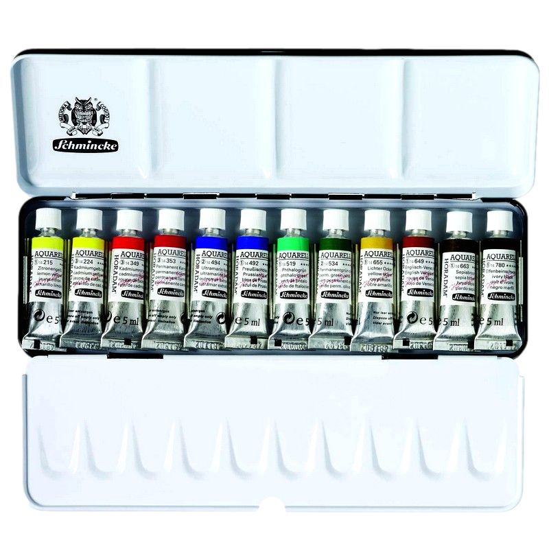 Coffret En M Tal De Tubes D Aquarelle Extra Fine Horadam Ml Schmincke