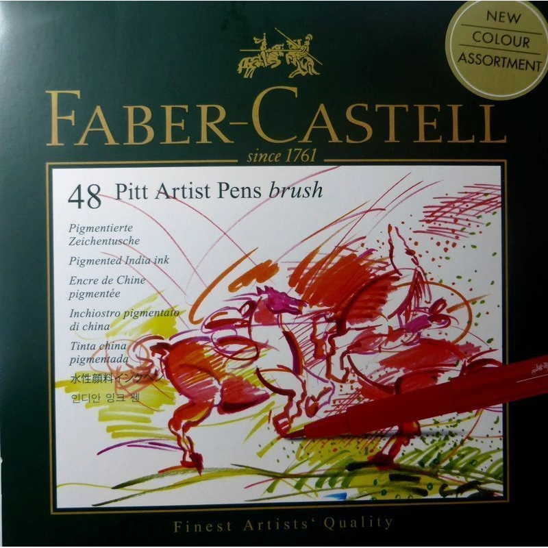 Faber Castell Feutre Pitt Artist Pen studio box de 48
