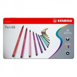 Boîtes de 50 feutres Pen 68 - Stabilo