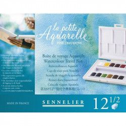 Boîte aquarelle fine "La petite Aquarelle" 12 1/2 godets - Sennelier