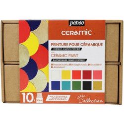 Set peinture pour céramique Ceramic 10 x 45 ml - Pébéo