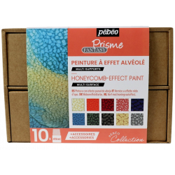 Set de peinture à effet alvéolé Fantasy Prisme 10 x 45 ml - Pébéo