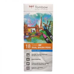 Feutre double pointe Tombow ABT - Set 18 standards