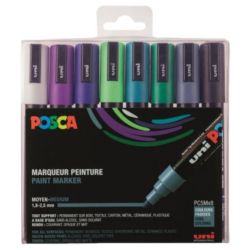 Sets 8 marqueurs Posca PC - 5M couleurs Froides