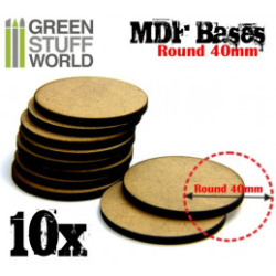 SOCLES ROND 40 MM EN MDF