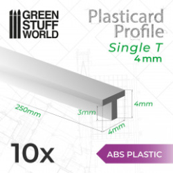 PLASTICARD PROFILÉ-T 4MM