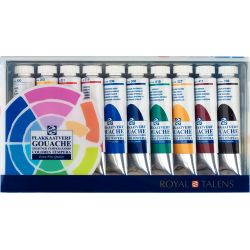 Pack de 5 gouaches 20ml talens