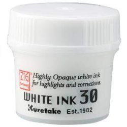 Encre japonaise White Ink de Kuretake 60 ml