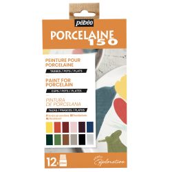 Set peinture Porcelaine 150 Pébéo 12x20ml N°1