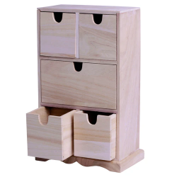 Commode en bois 5 tiroirs...