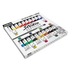 copy ofCoffret de 20 peintures acrylique Pebeo Studio 20ml + brosse